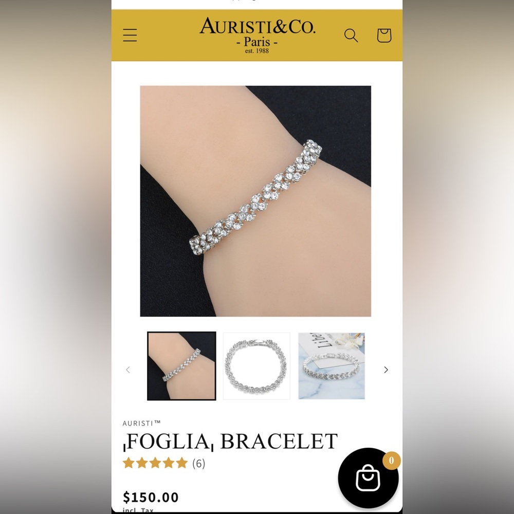 Auristi & Co. Foglia Bracelet in Silver